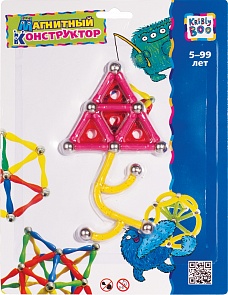 Конструктор магнитный "Фигуры 3", 27 элементов (Kribly Boo, 1377)	